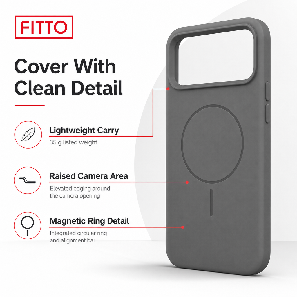 120 Pieces Silicone Magnetic Phone Cases with Raised Camera Protection, Gray
