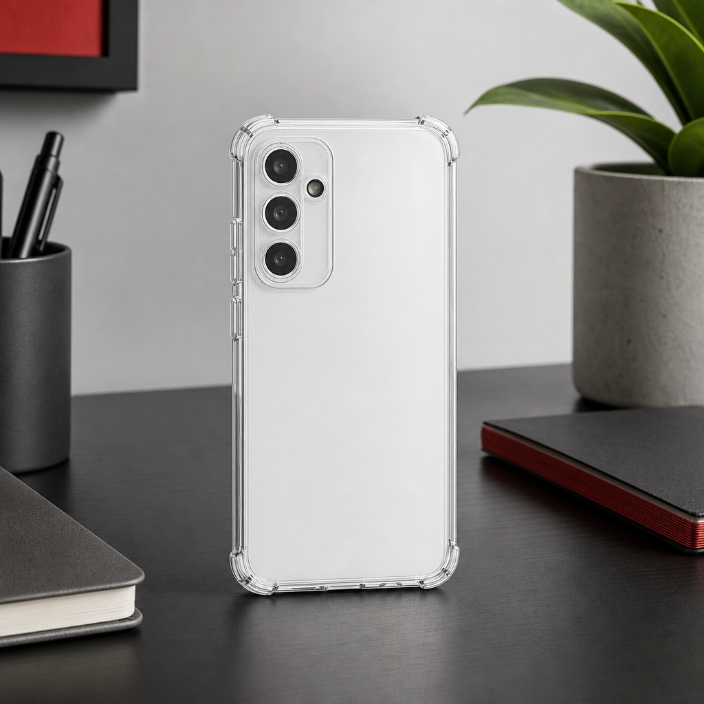 240 Pieces Clear Anti-Burst Protective Phone Cases with Reinforced Corners for FE Smartphone Variant