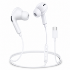 120 Pieces USB-C Wired Earphoneses with Inline Microphone, White
