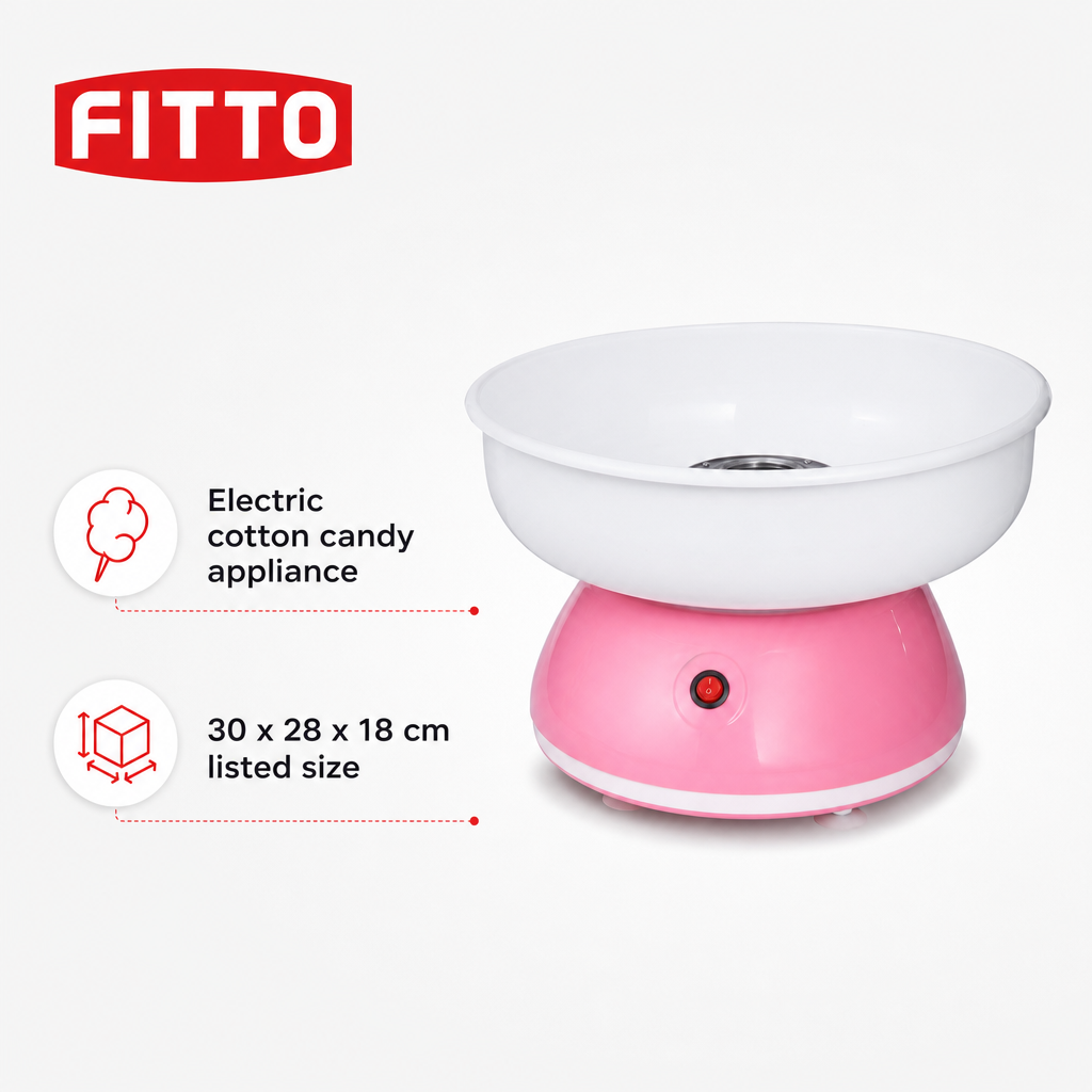 48 Pieces Electric Cotton Candy Makers, Pink and White, 1 Unit