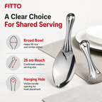 96 Pieces Stainless Steel Rice Serving Spoon, Medium, 26 cm