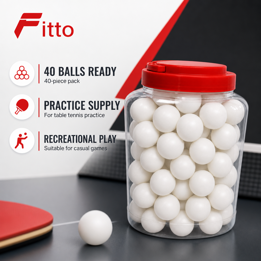 72 Pieces Table Tennis Balls, 40-Piece Pack for Practice and Recreational Play