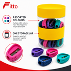 96 Pieces Colourful Pencil Sharpeners in Storage Jar, Assorted Manual Sharpeners for Pencils