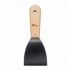 144 Pieces 3 Inch Putty Knife Paint Scraper with Wooden Handle, Natural Wood and Black, 1 Piece
