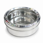 96 Pieces Stainless Steel Deep Cooking Pot with Polished Finish, 28 x 28 x 22 cm