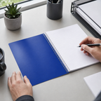 144 Pieces Spiral Notebook, 8 x 10 in, 70 Sheets, Blue Cover
