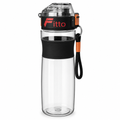 96 Pieces Transparent Plastic Sports Water Bottles with Drinking Lid, 950 ml, Carry Loop, 1 Piece