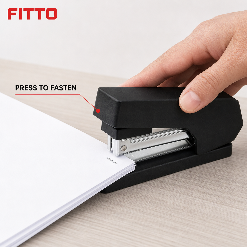 96 Pieces Black Heavy-Duty Staplers, 75 mm, 40-Sheet Capacity, Compatible with 24/6 and 26/6 Staples, 1 Piece
