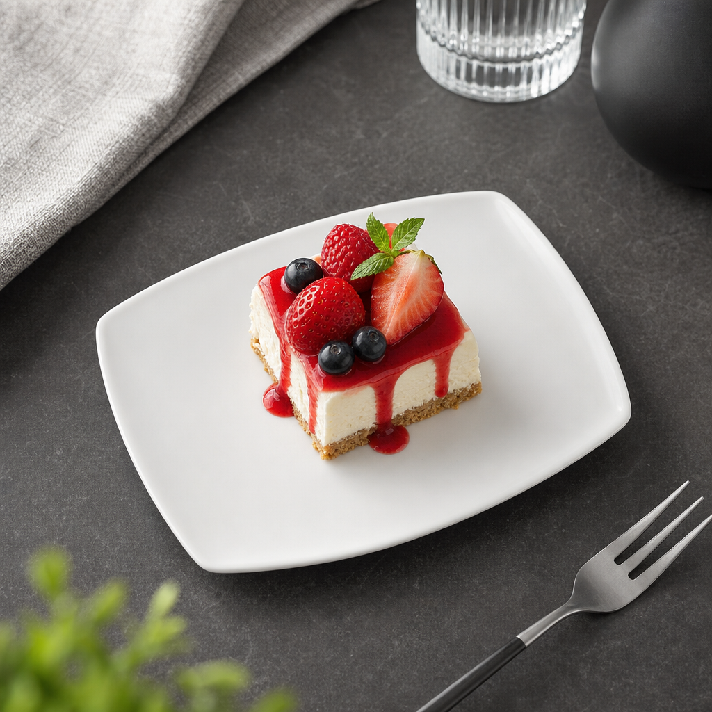 120 Pieces Dessert Plate, White, 8.5 Inch