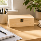 96 Pieces Wooden Storage Box, Natural Wood, 8 x 5 Inch, Single Box
