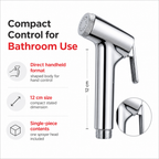 120 Pieces Handheld Bidet Sprayer Shattaf Head, 12 cm, Chrome, 1 Piece