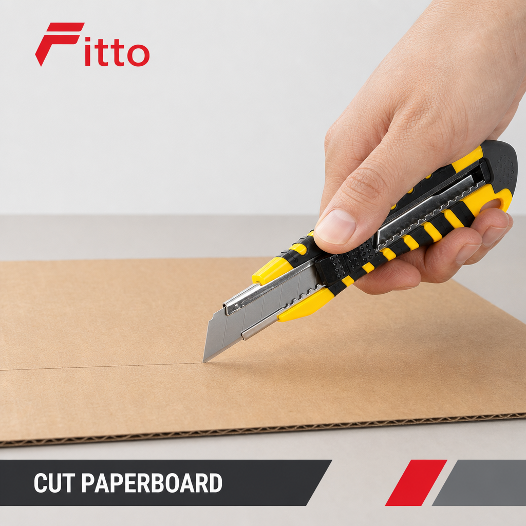 120 Pieces Utility Knives 18 mm Snap-Off Cutter, Black and Yellow, 1 Piece