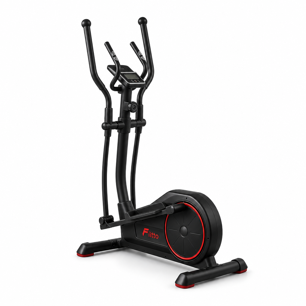 48 Pieces Elliptical Trainers with Magnetic Resistance, Digital Monitor and Heavy-Duty Frame, 120 kg User Weight