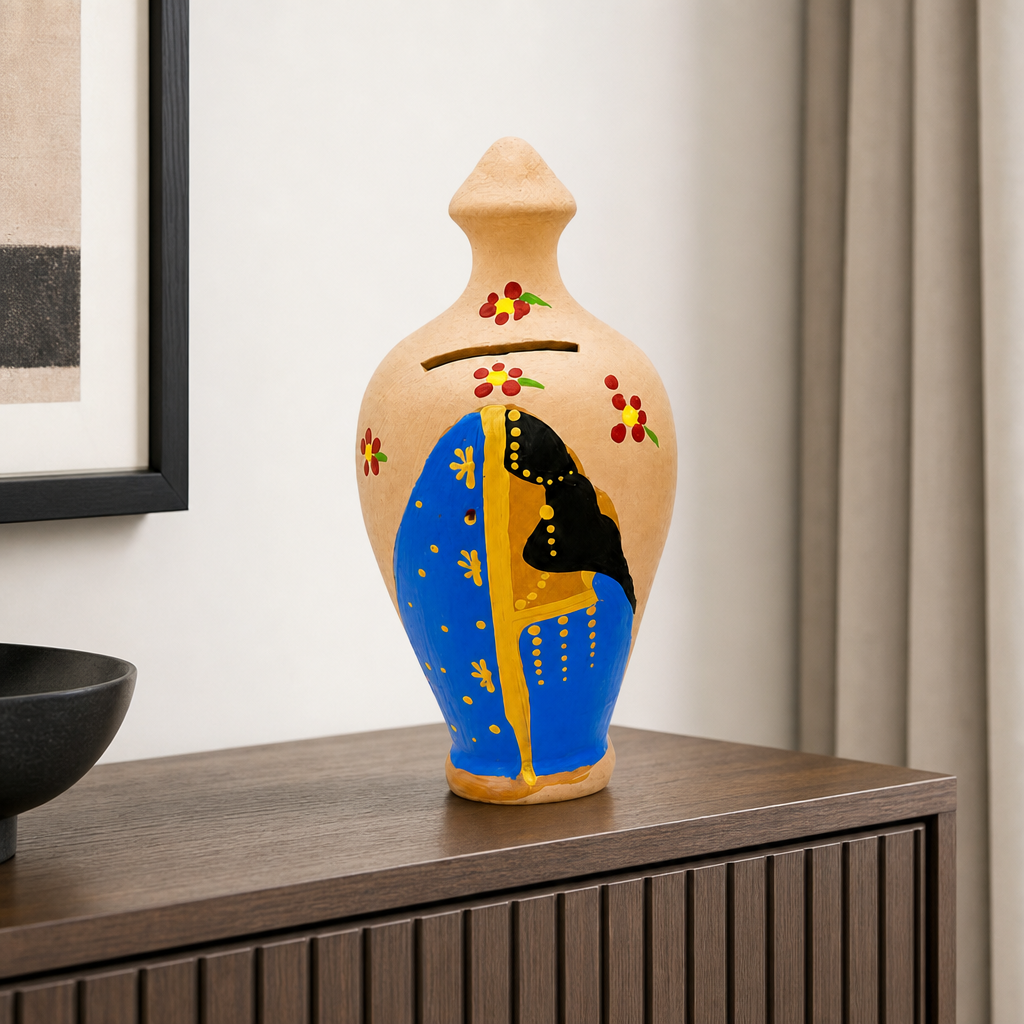 72 Pieces Hand-Painted Decorative Bottle Vase, 35 cm, Multicolor Home Decor Accent