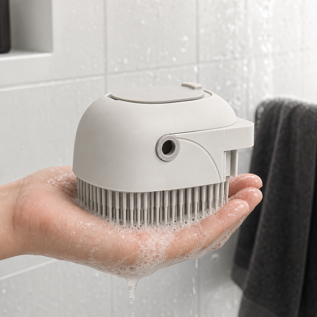 120 Pieces Silicone Massage Bath Brush with Soap Dispensers, 1 Piece, 15 x 11 x 7 cm