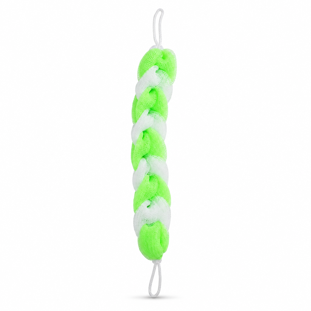 240 Pieces Long-Handle Bath Loofah Scrubbers, Assorted Colour Exfoliating Shower Sponge, 45 cm, 1 Piece