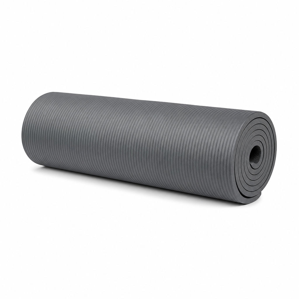 72 Pieces Yoga Mat 10mm Grey, Single Exercise Mats for Yoga, Stretching and Floor Workouts