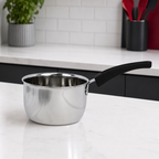 72 Pieces Stainless Steel Flat Bottom Saucepan, 17 cm