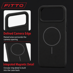 120 Pieces Magnetic Phone Cases with Raised Camera Protection, Silicone Design, Black