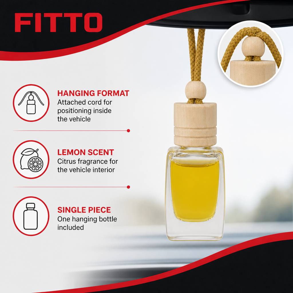 96 Pieces Hanging Bottle Car Air Perfume, Lemon Scent, Single Piece