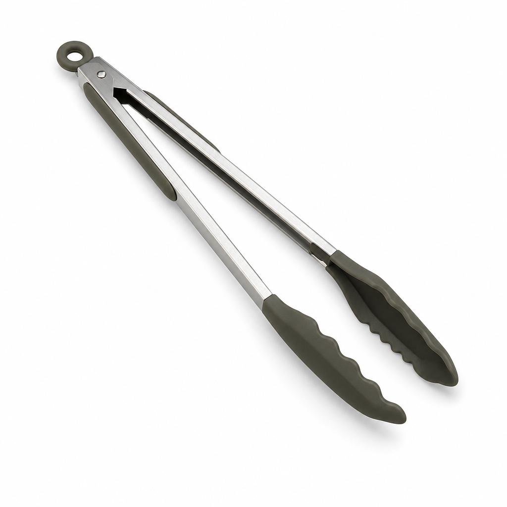 96 Pieces Silicone Food Tongs, 12 Inch, Dark Gray Kitchen Serving and Cooking Utensils