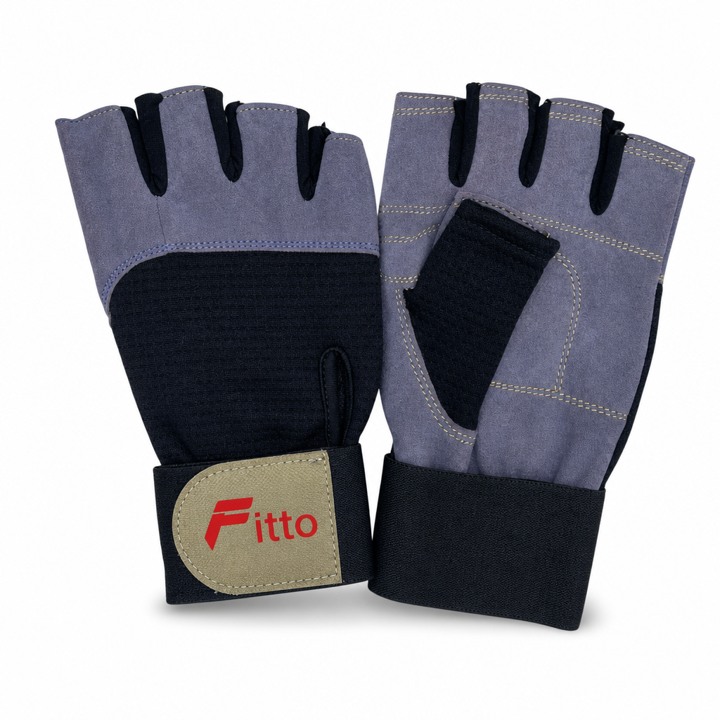 96 Pieces Gym Gloveses for Weight Lifting and Fitness, Grey and Black, Size XXL