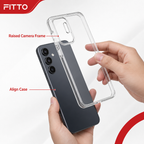 144 Pieces Crystal Clear Phone Cases with Raised Camera Frame for Galaxy A16 4G, Transparent