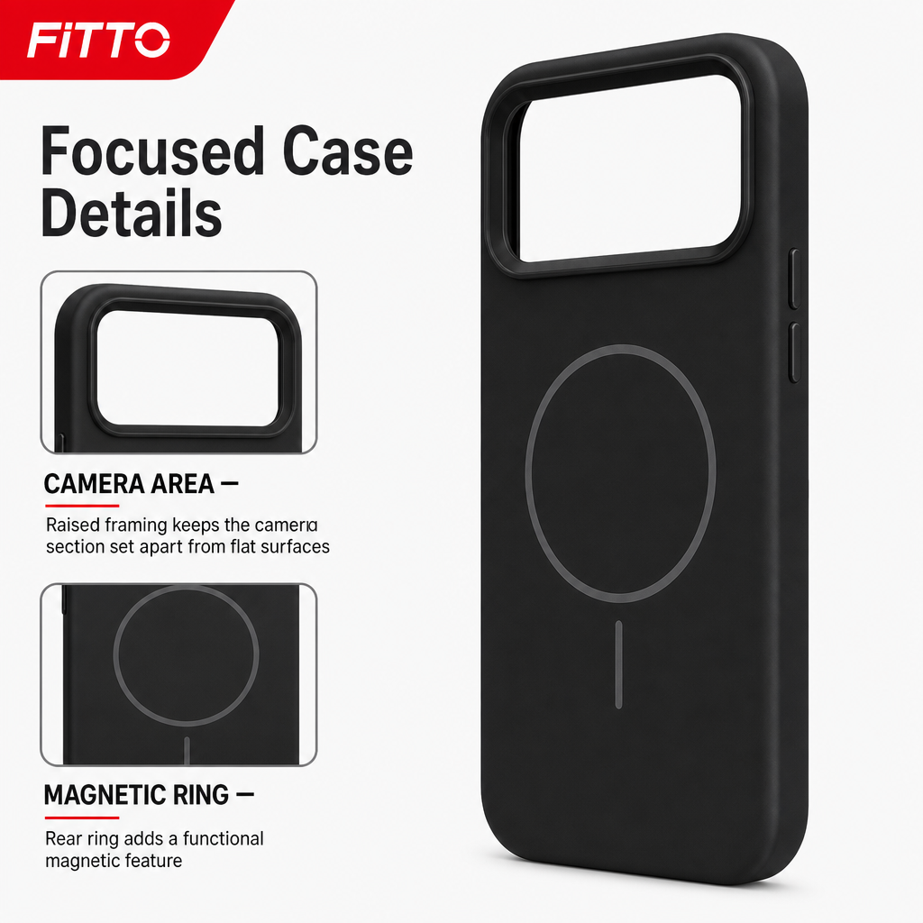 120 Pieces Silicone Magnetic Phone Cases with Raised Camera Protection for 13-Series Smartphone, Black