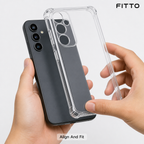 240 Pieces Clear Phone Cases with Reinforced Corners for Galaxy A34, Anti-Burst Protective Cover