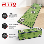 48 Pieces Folding Foam Mattresses, 6-Fold, Green Floral, 20 kg