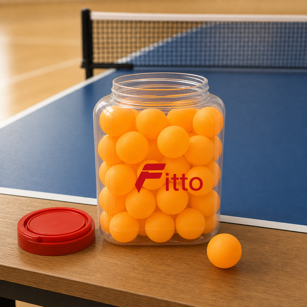 72 Pieces Table Tennis Balls, Orange, 40-Piece Jar for Practice and Recreational Play