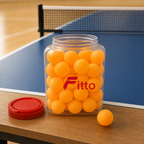 72 Pieces Table Tennis Balls, Orange, 40-Piece Jar for Practice and Recreational Play