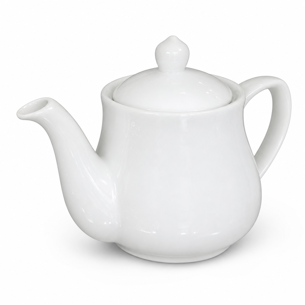96 Pieces Ceramic Teapots with Lid, White, 1 Piece