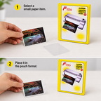 144 Pieces Laminating Pouch Films, 76 x 106 mm, 100-Pack