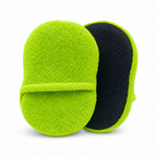 96 Pieces 2-in-1 Microfiber Car Wash Pad, Green, Dual-Surface Cleaning Design, 28 x 15 cm