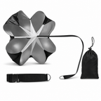 60 Pieces Speed Chute Resistance Parachute for Sprint Training with Waist Belt and Storage Bag