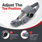 72 Pieces Grey Adjustable Toe Straightening Brace with Angle Control, 1 Piece