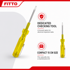120 Pieces Voltage Tester Screwdriver, 15 cm, Yellow Clear Silver, 1 Piece