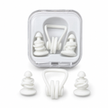 96 Pieces Swimming Ear Plug Set With Nose Clip and Storage Case, White