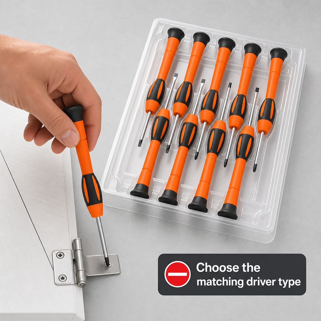 96 Pieces Precision Screwdriver Set with Slotted & Phillips Drivers, 15 cm Each, Orange and Black, 10-Piece Set