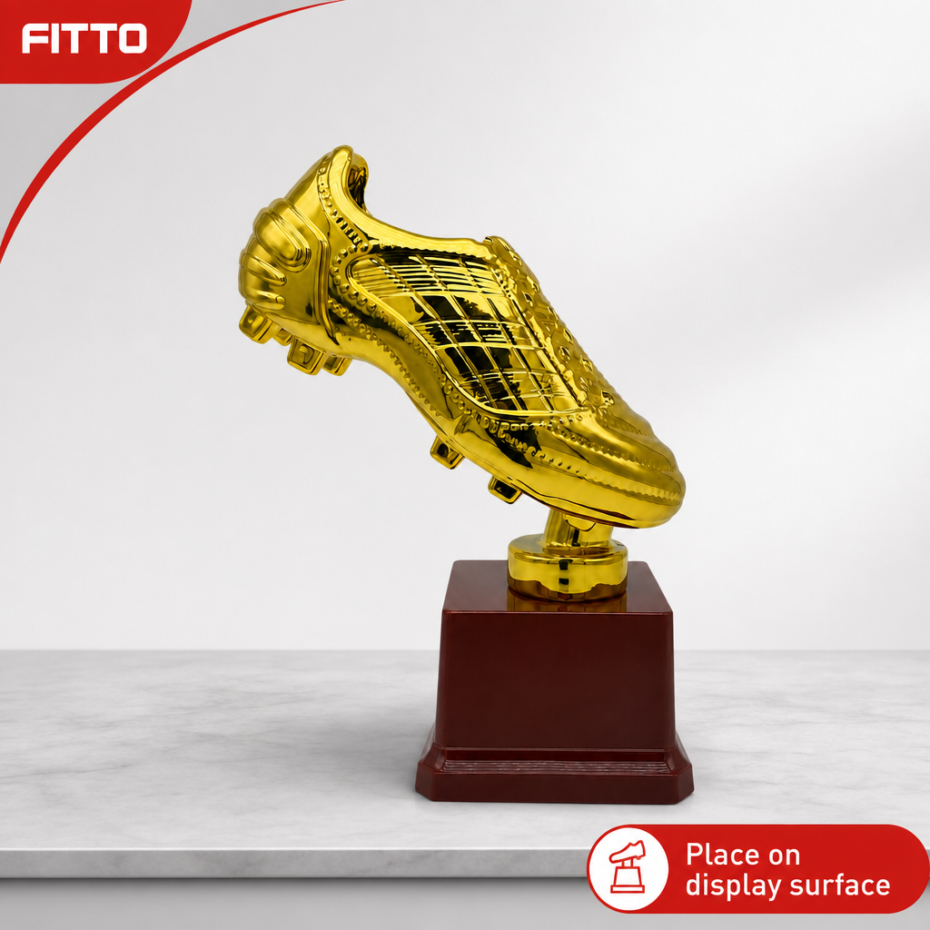 96 Pieces Football Boot Trophy, 20 cm Gold Award Display for Sports Recognition and Achievement