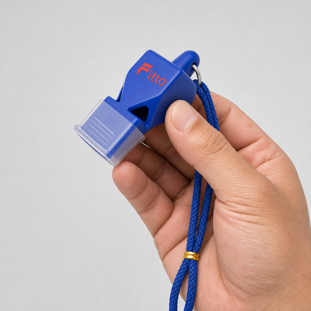 120 Pieces Sports Whistles with Lanyard, Blue, Single Piece