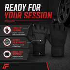 96 Pieces Gym Gloveses with Wrist Support for Weight Lifting and Fitness, Black, Size XL