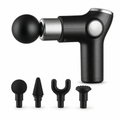 48 Pieces Mini Massage Gun with 4 Massage Heads, Handheld Body Massagers, Black
