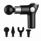 48 Pieces Mini Massage Gun with 4 Massage Heads, Handheld Body Massagers, Black