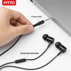 240 Pieces Wired Stereo Headset with Inline Microphone, 3.5mm AUX Connector, Single Unit