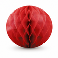 240 Pieces Red Paper Honeycomb Ball Decoration, 30 cm, Foldable Party Display, 1 Piece