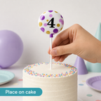 240 Pieces Number 4 Celebration Cake Candle, 5 cm, Single Piece