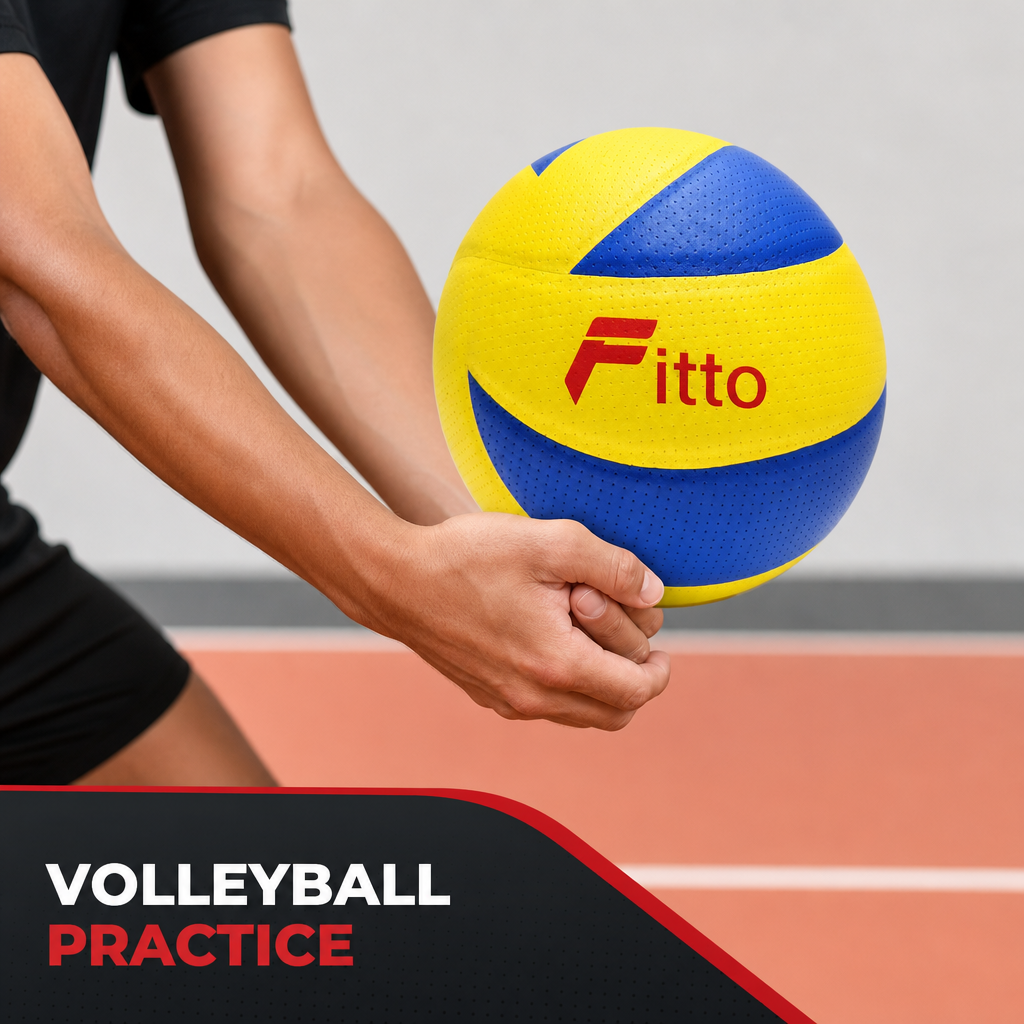 72 Pieces Volleyball, Yellow and Blue, Soft-Touch Textured Surface, 21 cm, 270 g