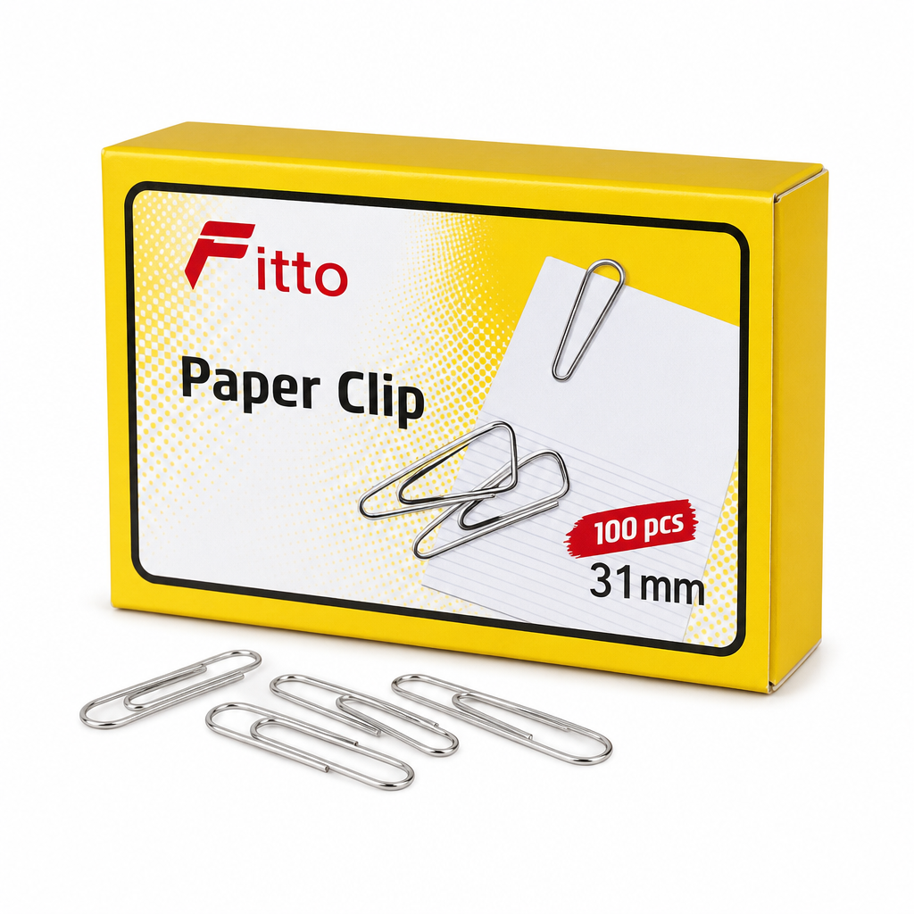 240 Pieces Paper Clips, 31 mm Silver, 100 Pieces for Office, School and Document Organization